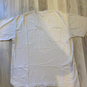 Off White Pocket Tee - Unisex Los Angeles Apparel